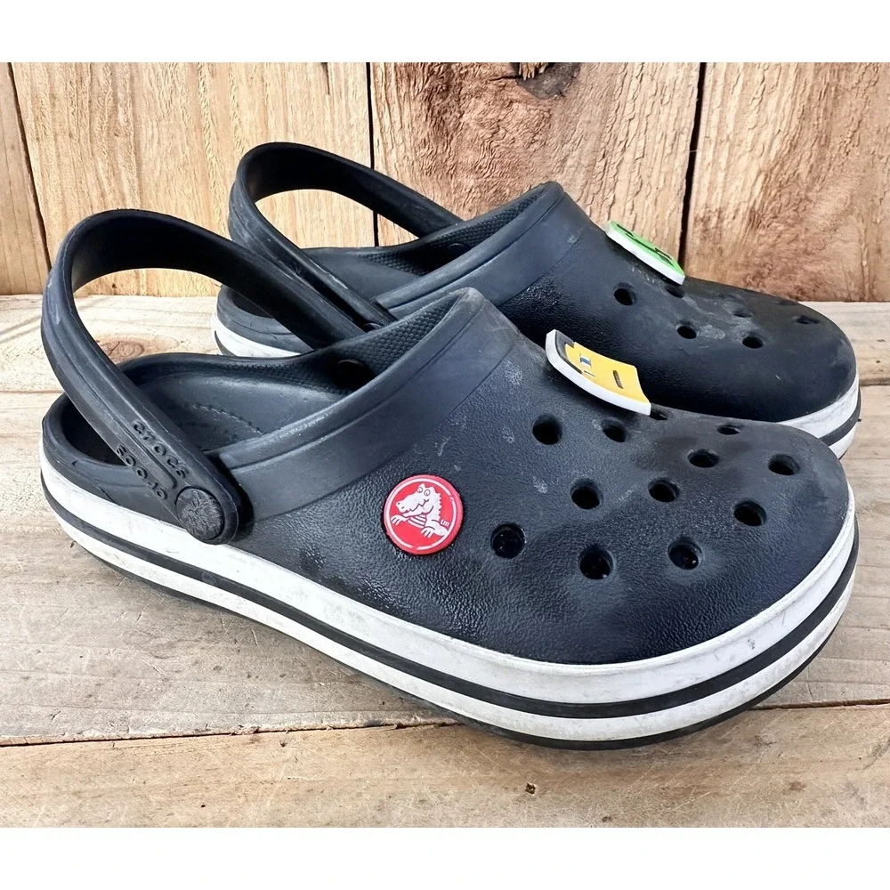 Crocs Gibbitz Minecraft Size 13 Kids Black
